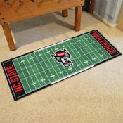 NC State Wolfpack Field Runner Mat - 30in. x 72in., NCS Logo, 23977