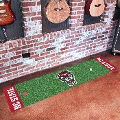 NC State Wolfpack Putting Green Mat - 1.5ft. x 6ft., Wolf Logo, 23982