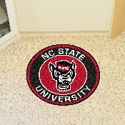 NC State Wolfpack Roundel Rug - 27in. Diameter, Wolf Logo, 23984