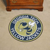 Georgia Tech Yellow Jackets Roundel Rug - 27in. Diameter, 24006