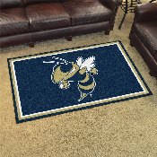 Georgia Tech Yellow Jackets 4ft. x 6ft. Plush Area Rug, Buzz, 24011