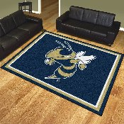 Georgia Tech Yellow Jackets 8ft. x 10 ft. Plush Area Rug, Buzz, 24013