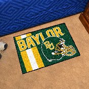 Baylor Bears Starter Mat Accent Rug - 19in. x 30in. - Interlocking BU Primary Logo - Black - Starter Mat - Uniform, 24287