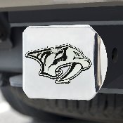 Nashville Predators Chrome Metal Hitch Cover with Chrome Metal 3D Emblem, 24297