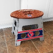 Houston Texans Folding Step Stool - 13in. Rise - Bull Head Primary Logo, 24436