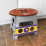 Minnesota Vikings Folding Step Stool - 13in. Rise - Viking Head Primary Logo, 24441