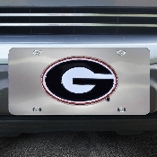 Georgia Bulldogs 3D Stainless Steel License Plate, 24518