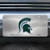 Michigan State Spartans 3D Stainless Steel License Plate, 24524