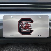 South Carolina Gamecocks 3D Stainless Steel License Plate, 24526