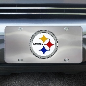 Pittsburgh Steelers 3D Stainless Steel License Plate, 24532