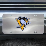 Pittsburgh Penguins 3D Stainless Steel License Plate, 24537