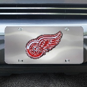 Detroit Red Wings 3D Stainless Steel License Plate, 24538