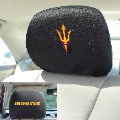 Arizona State Sun Devils Embroidered Head Rest Cover Set - 2 Pieces, 24994