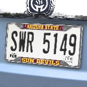 Arizona State Sun Devils Chrome Metal License Plate Frame, 6.25in x 12.25in, 24998