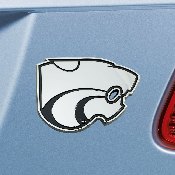 Kansas State Wildcats 3D Chrome Metal Emblem, 25045
