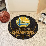 Golden State Warriors 2018 NBA Champions Basketball Rug - 27in. Diameter, 25326