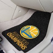 Golden State Warriors 2018 NBA Champions Front Carpet Car Mat Set - 2 Pieces, 25327