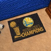 Golden State Warriors Dynasty Starter Mat Accent Rug - 19in. x 30in. - Championship - 2018 NBA Champions, 25328