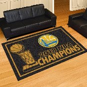 Golden State Warriors 2018 NBA Champions 5ft. x 8 ft. Plush Area Rug, 25335