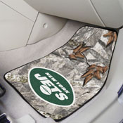 New York Jets Camo Front Carpet Car Mat Set - 2 Pieces, 25509