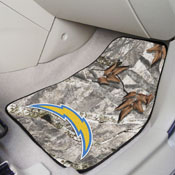 Los Angeles Chargers Camo Front Carpet Car Mat Set - 2 Pieces, 25513