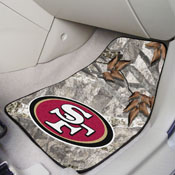 San Francisco 49ers Camo Front Carpet Car Mat Set - 2 Pieces, 25514