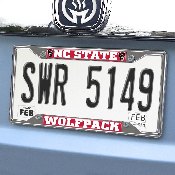 North Carolina State University License Plate Frame 6.25