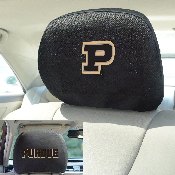 Purdue Boilermakers Embroidered Head Rest Cover Set - 2 Pieces, 25592