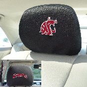 Washington State Cougars Embroidered Head Rest Cover Set - 2 Pieces, 25602