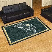 Oakland Athletics 5ft. x 8 ft. Plush Area Rug - Elephant Jersey Sleeve Logo, 25673