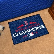 Boston Red Sox Dynasty Starter Mat Accent Rug - 19in. x 30in. - Championship - 2018 MLB World Series Champions, 25703