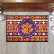 Clemson Tigers Holiday Sweater Starter Mat Accent Rug - 19in. x 30in., 25805