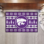 Kansas State Wildcats Holiday Sweater Starter Mat Accent Rug - 19in. x 30in., 25810