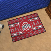 Ohio State Buckeyes Holiday Sweater Starter Mat Accent Rug - 19in. x 30in., 25815