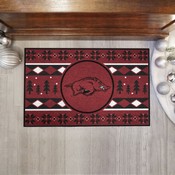 Arkansas Razorbacks Holiday Sweater Starter Mat Accent Rug - 19in. x 30in., 25825