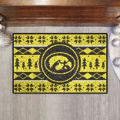 Iowa Hawkeyes Holiday Sweater Starter Mat Accent Rug - 19in. x 30in., 25835