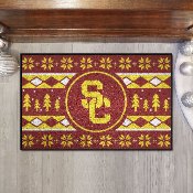 Southern California Trojans Holiday Sweater Starter Mat Accent Rug - 19in. x 30in., 25851