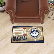 UConn Huskies Dynasty Starter Mat Accent Rug - 19in. x 30in., 25956