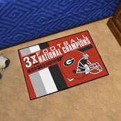 Georgia Bulldogs Dynasty Starter Mat Accent Rug - 19in. x 30in., 25958