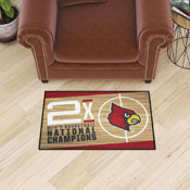 Louisville Cardinals Dynasty Starter Mat Accent Rug - 19in. x 30in., 25961