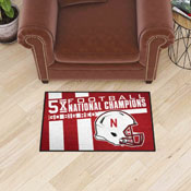 Nebraska Cornhuskers Dynasty Starter Mat Accent Rug - 19in. x 30in., 25966