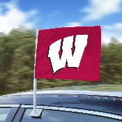 Wisconsin Badgers Car Flag Large 1pc 11" x 14", 26129