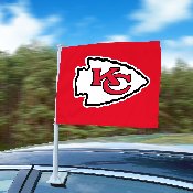 Kansas City Chiefs Car Flag Large 1pc 11