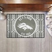 Denver Broncos Southern Style Starter Mat Accent Rug - 19in. x 30in., 26167