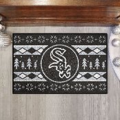 Chicago White Sox Holiday Sweater Starter Mat Accent Rug - 19in. x 30in. - Sox Primary Cap Logo, 26394