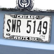 Chicago White Sox Chrome Metal License Plate Frame, 6.25in x 12.25in, 26544