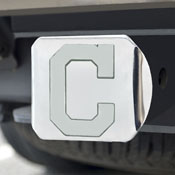 Cleveland Guardians Chrome Metal Hitch Cover with Chrome Metal 3D Emblem, 26568