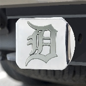 Detroit Tigers Chrome Metal Hitch Cover with Chrome Metal 3D Emblem, 26582