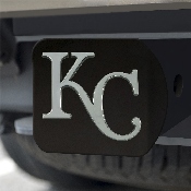 Kansas City Royals Black Metal Hitch Cover with Metal Chrome 3D Emblem, 26598