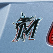 Miami Marlins 3D Color Metal Emblem, 26625